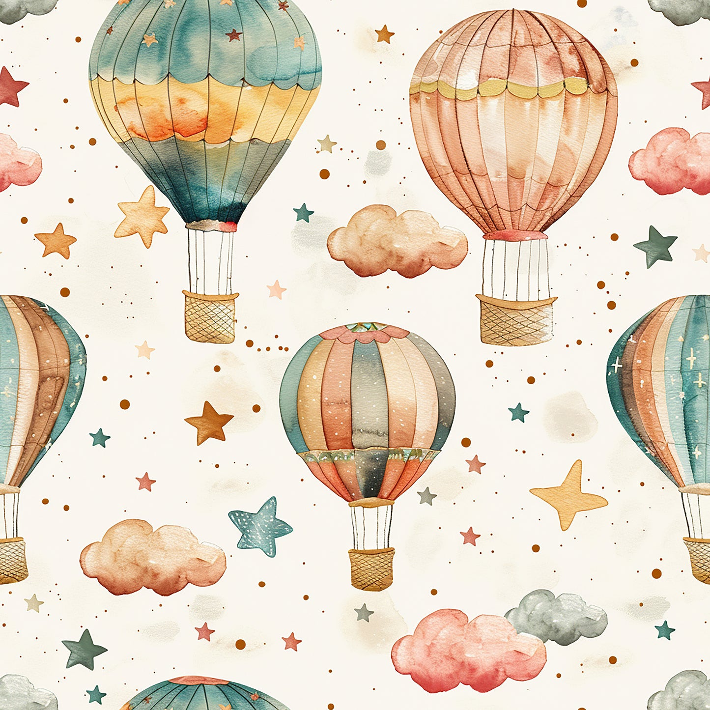 Tissu Montgolfières Oeko-Tex 100% Coton