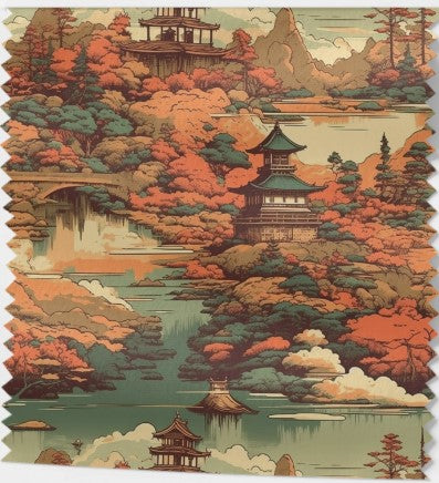 Tissu Coton Thème Japonais – 6 motifs - Coton 100% Oekotex