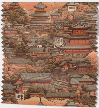 Tissu Coton Thème Japonais – 6 motifs - Coton 100% Oekotex