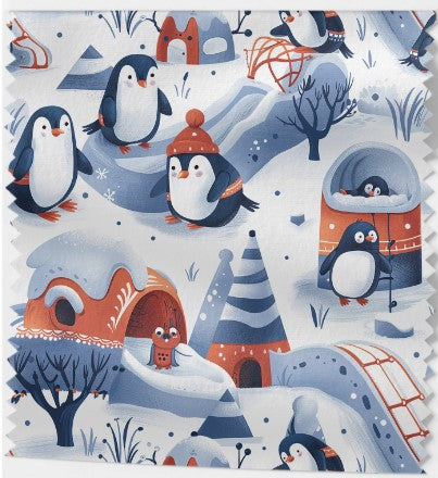 Tissu Coton Pingouins 5 variantes