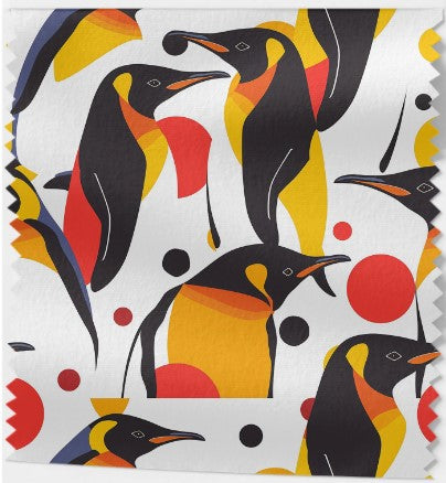 Tissu Coton Pingouins 5 variantes