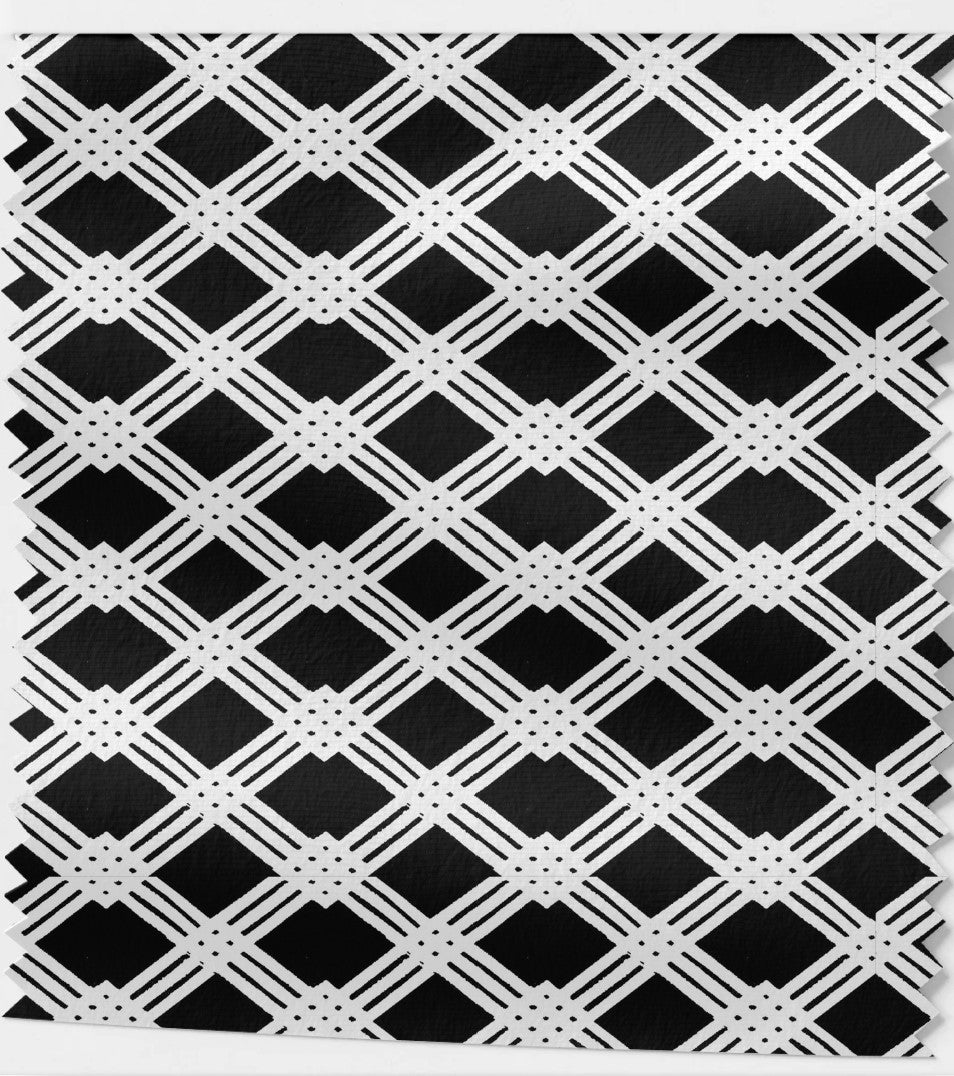 Tissu Carreaux et lignes Géométriques plusieurs coloris