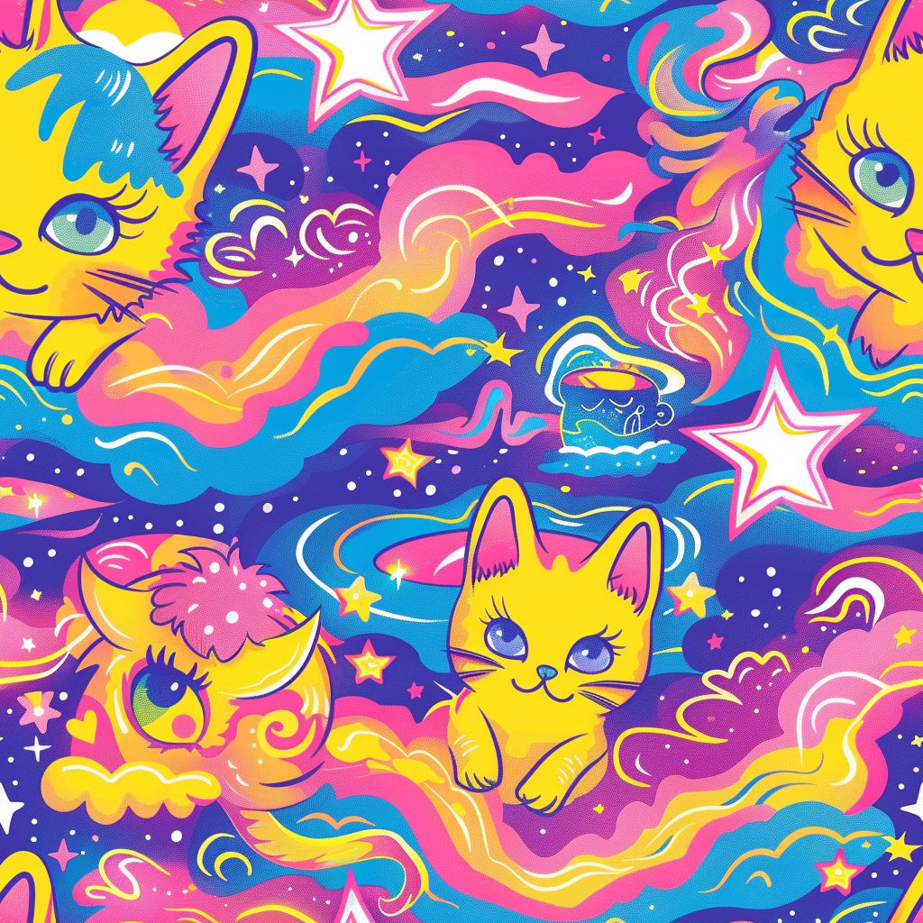 Tissu Chaton Dreamy Oeko-Tex 100% Coton