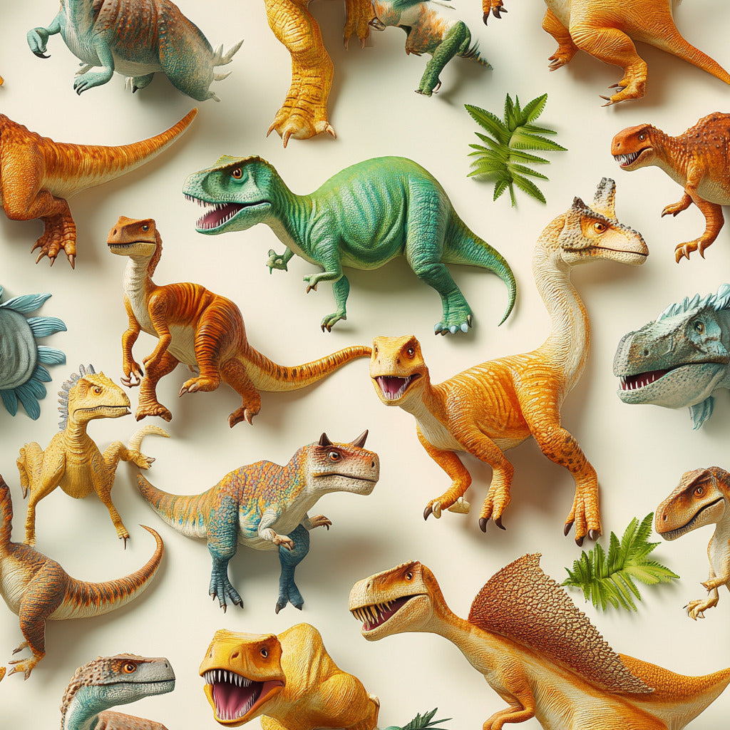 Tissu au Mètre "Monde des Dinosaures"
