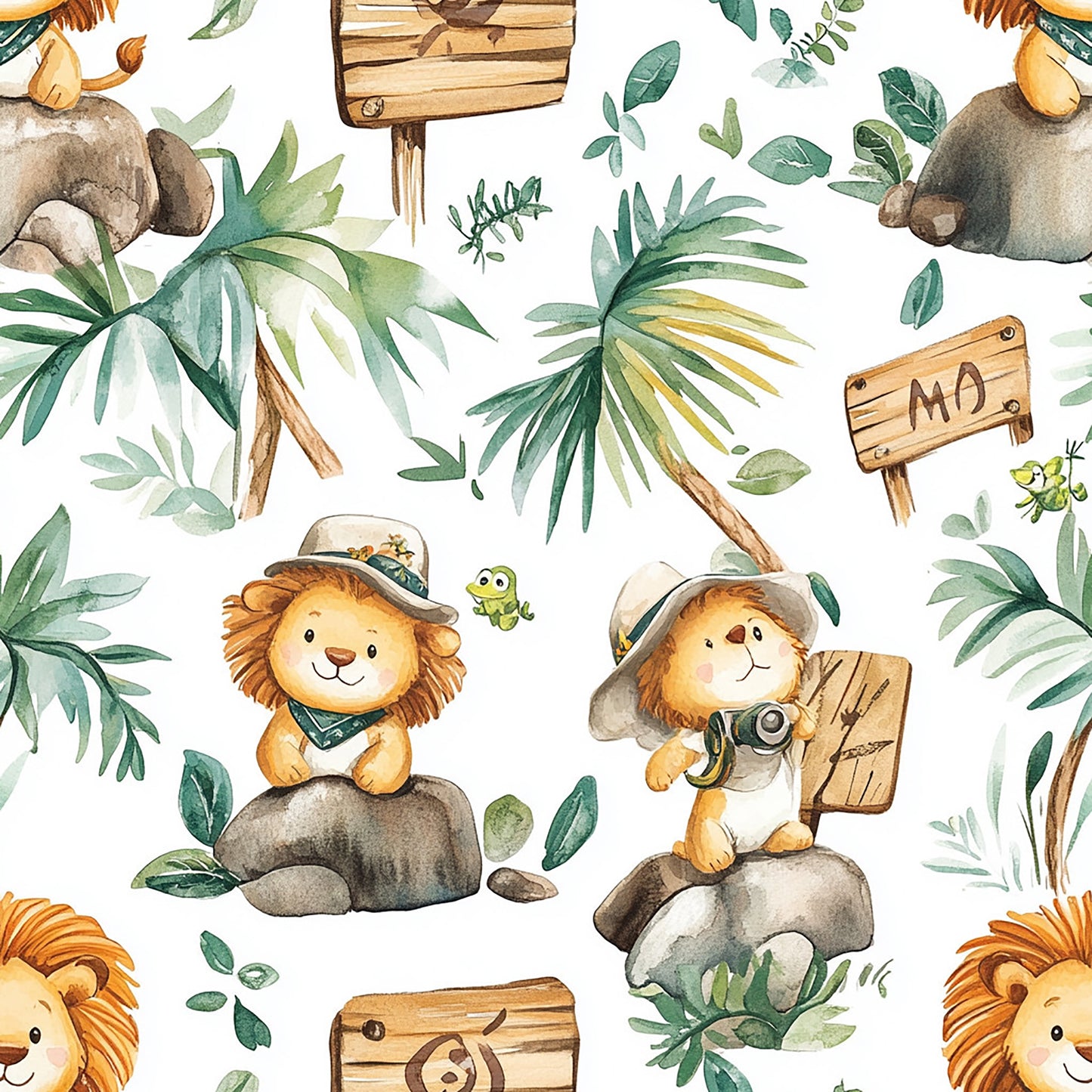 Tissu Oeko-Tex Lionceaux