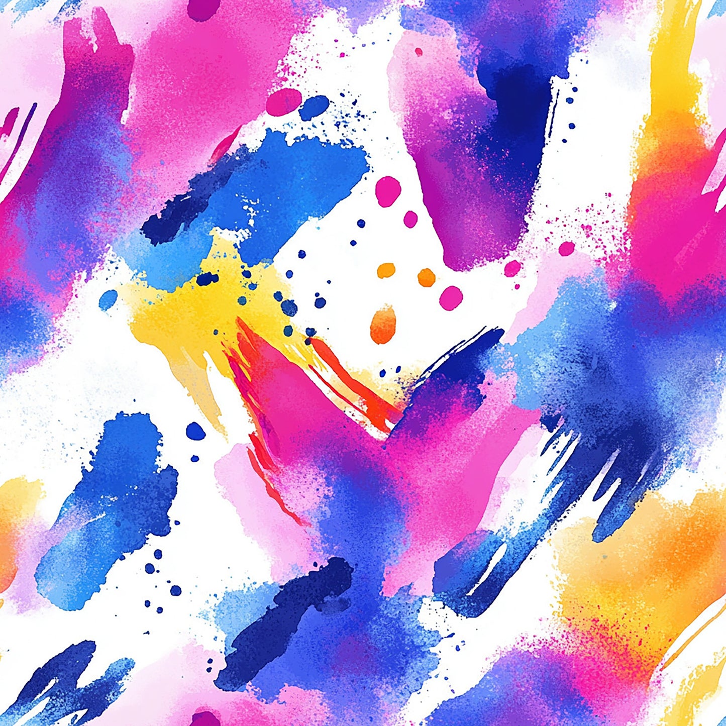 Tissu Oeko-Tex Abstrait Color Splash – Effet Aquarelle & Street Art