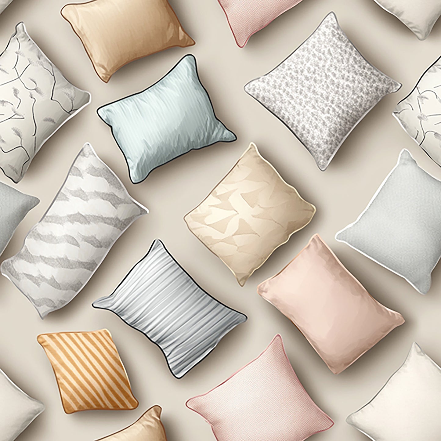 Tissu “Douce Bataille” de coussins
