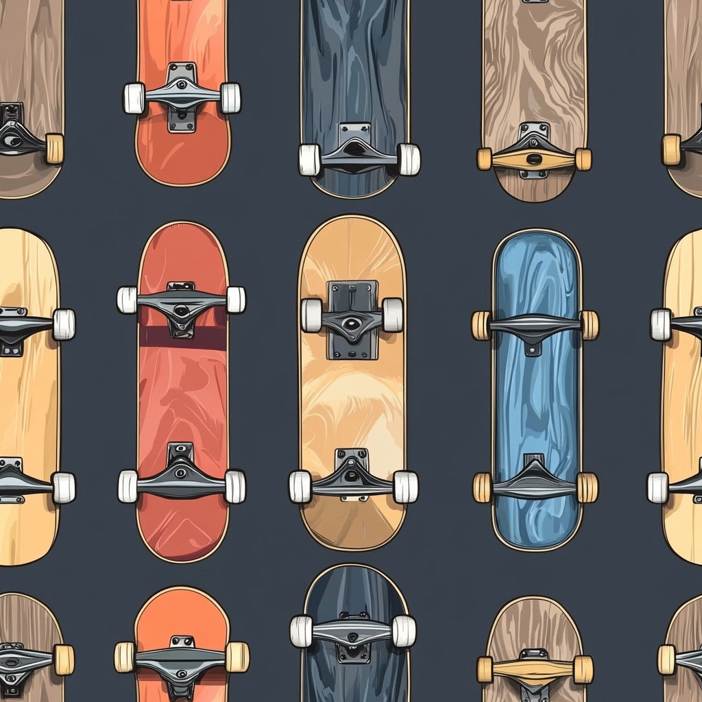 Tissu 100% Coton OEKOTEX – Motif Skateboard