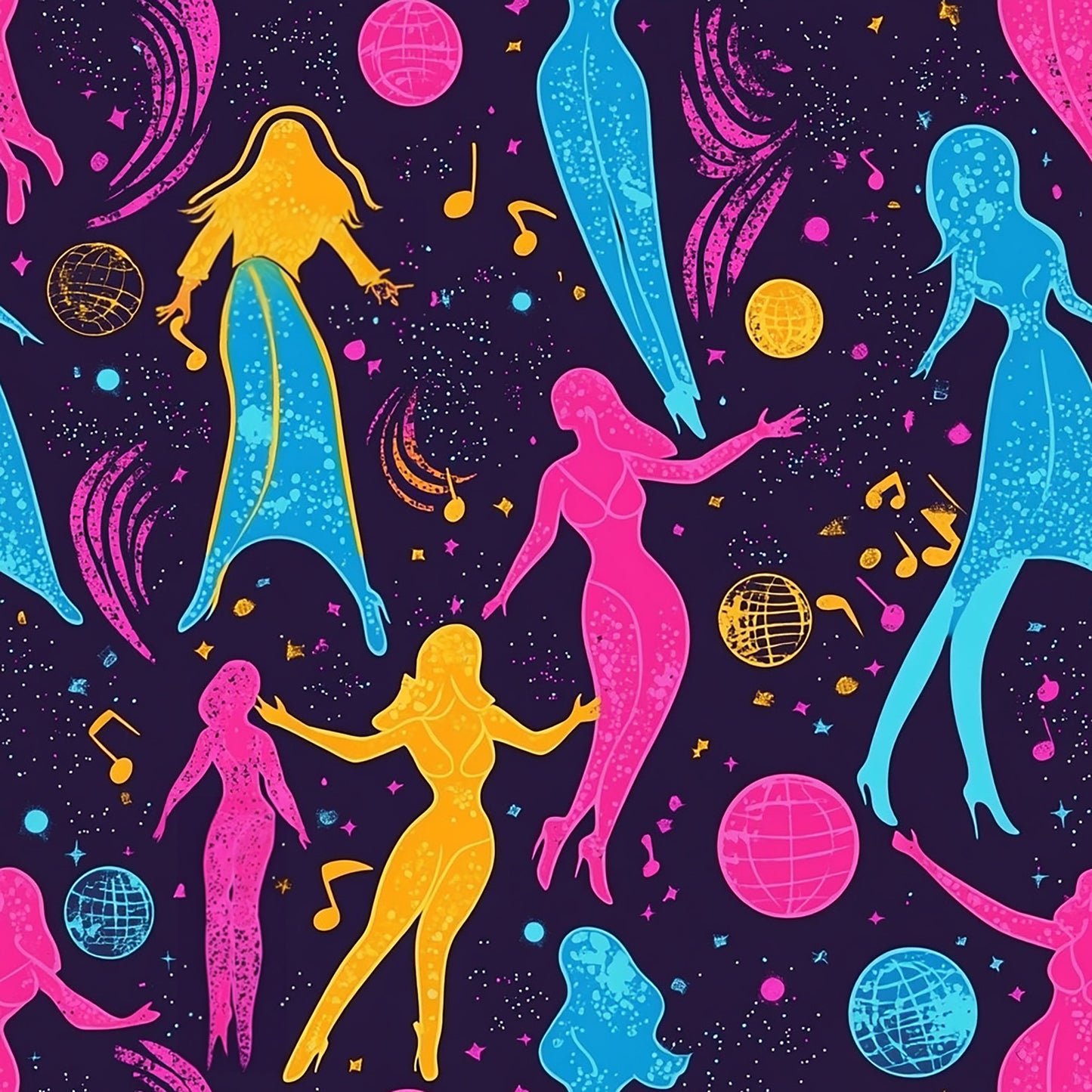 Tissu "Disco Fever" (Vendu au mètre)