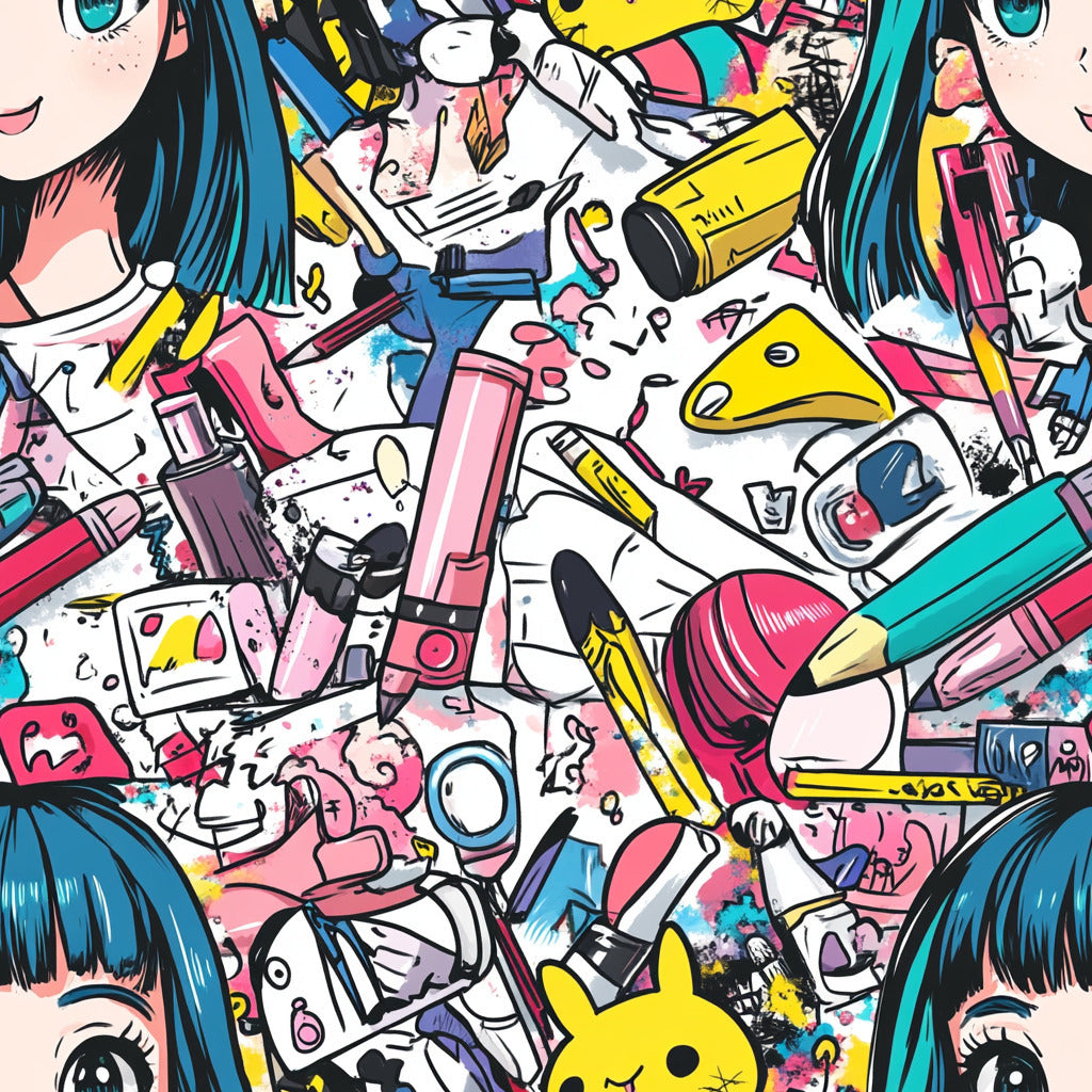 Tissu « Manga Artistique »