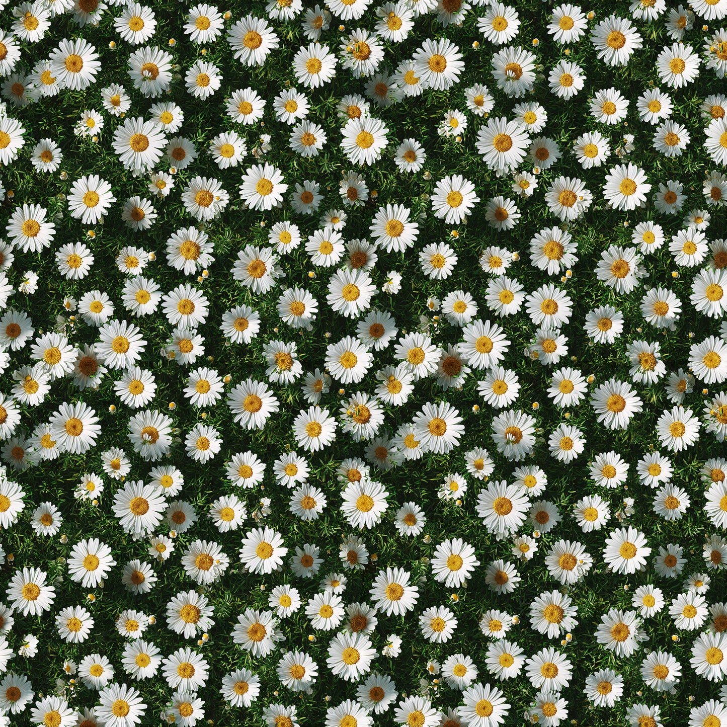Tissus coton Tapis de Pâquerettes Sauvages