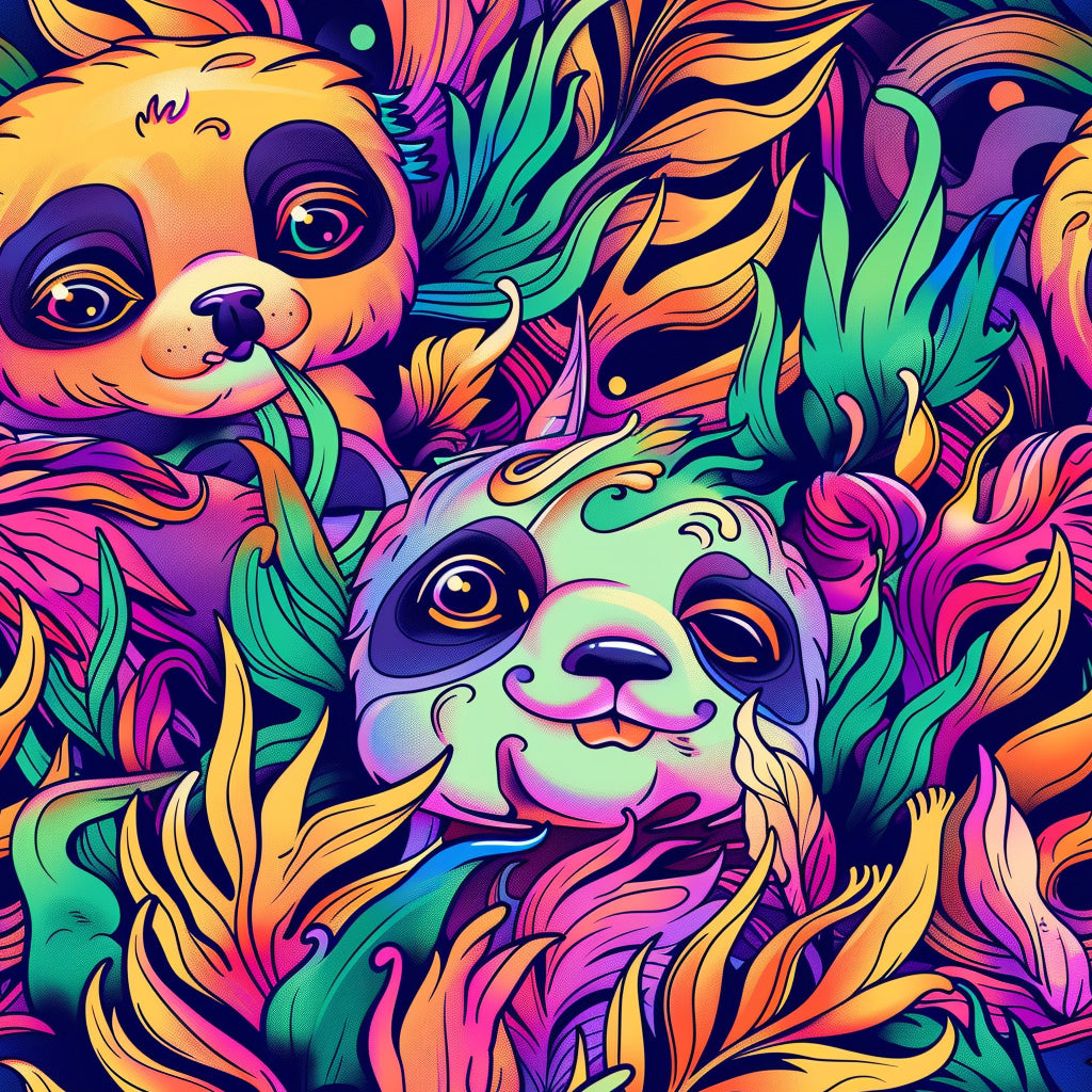 Tissu Panda Fantaisie Oeko-Tex 100% Coton