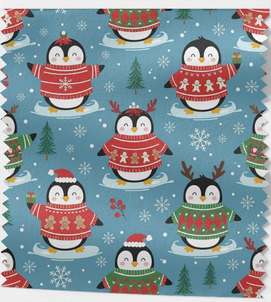 Tissu 100% coton OEKO-TEX – Animaux en Pulls de Noël (2 variantes)