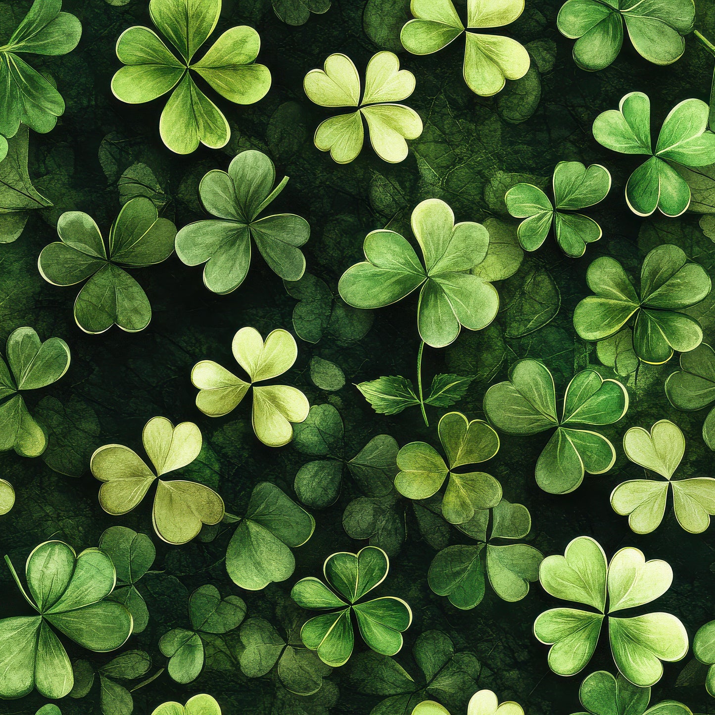 Tissu 100% coton OEKOTEX® - Esprit Saint-Patrick - Trèfles