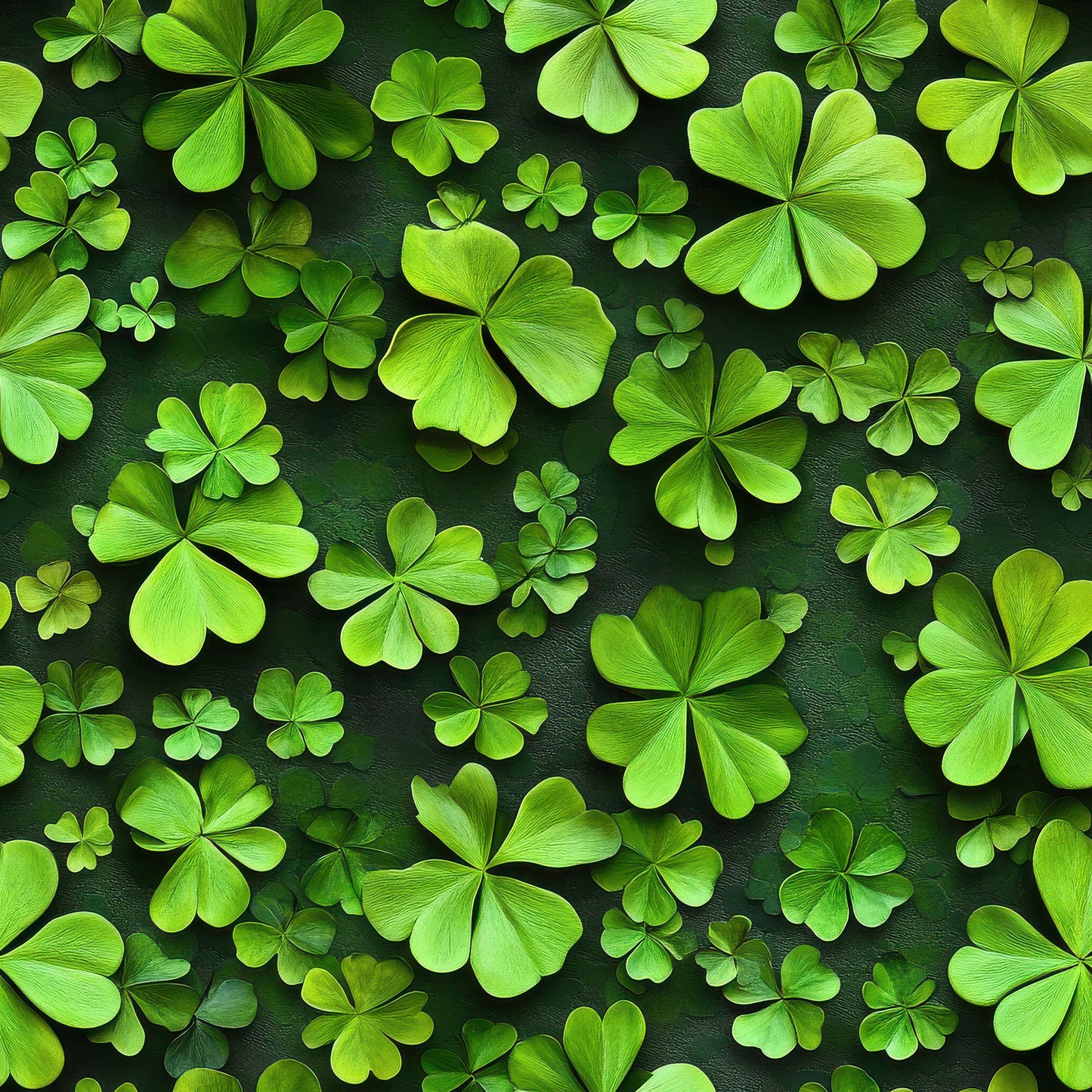 Tissu 100% coton OEKOTEX® - Esprit Saint-Patrick - Trèfles