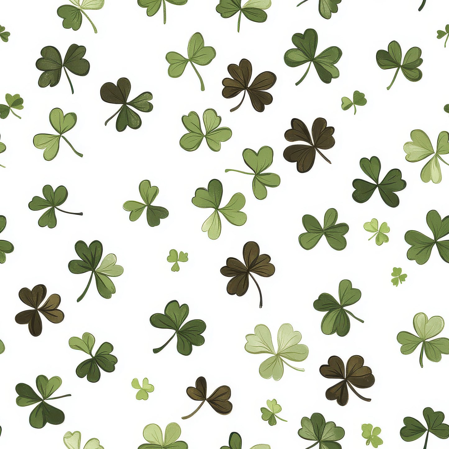 Tissu 100% coton OEKOTEX® - Esprit Saint-Patrick - Trèfles