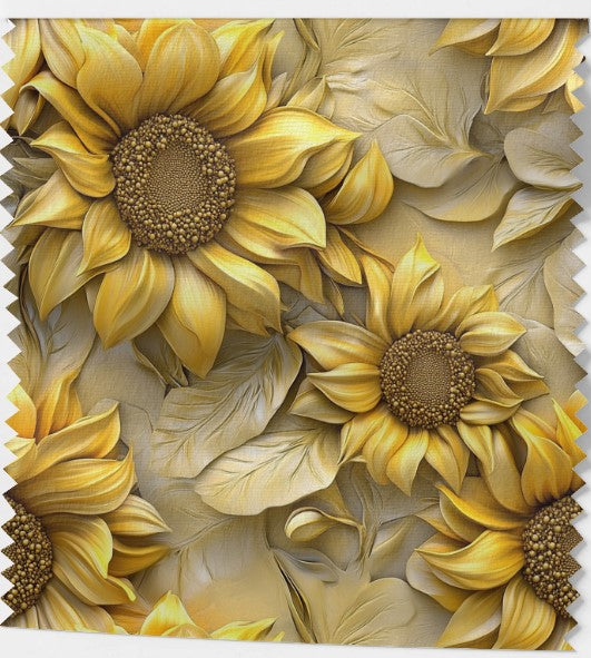 Tissu « Tournesols Éclatants »