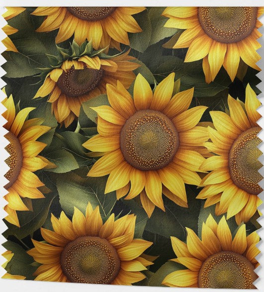 Tissu « Tournesols Éclatants »