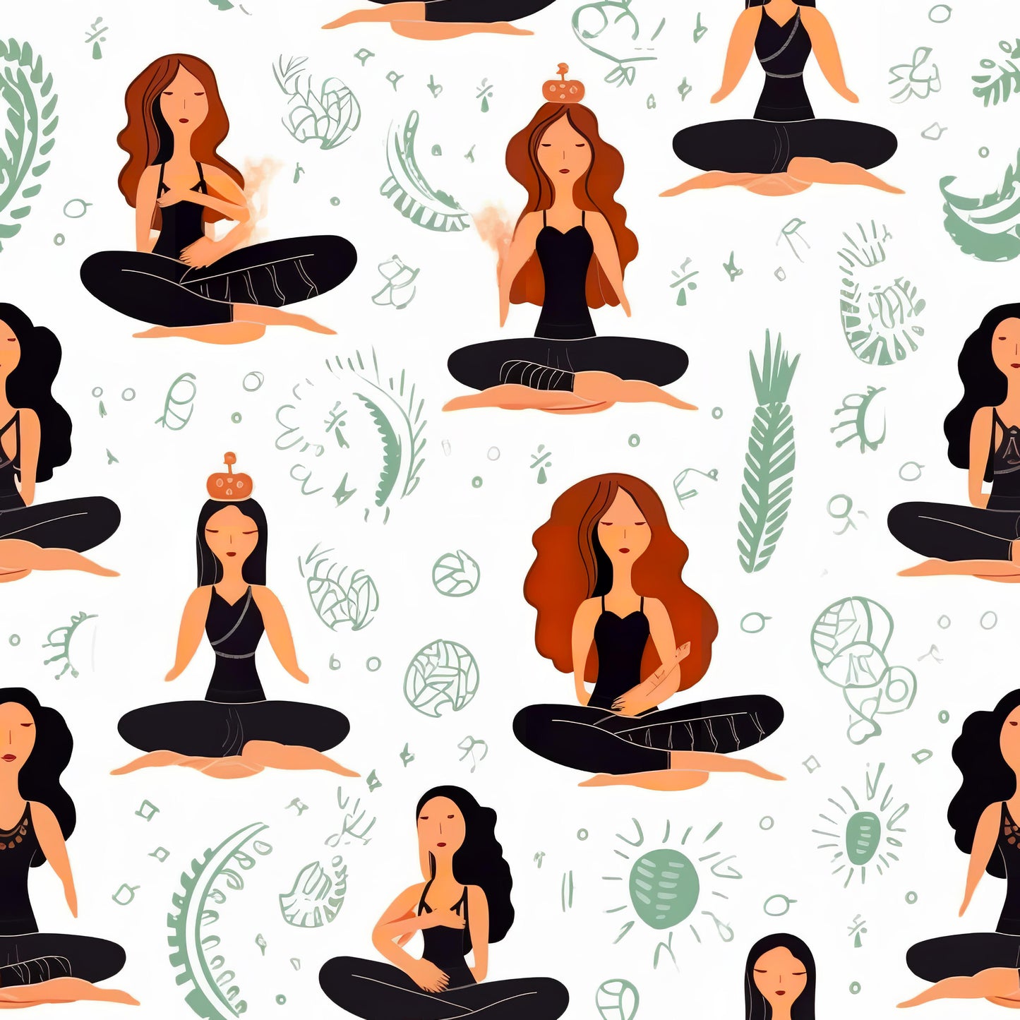 Tissu Coton Premium "Yoga" - OEKOTEX