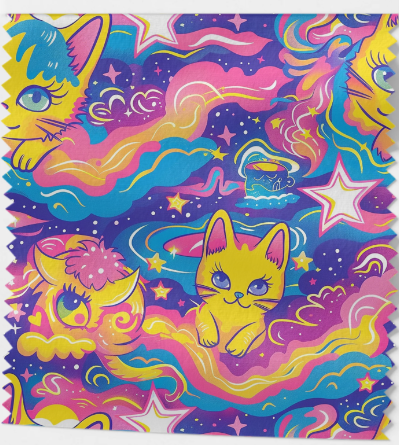 Tissu Chaton Dreamy Oeko-Tex 100% Coton