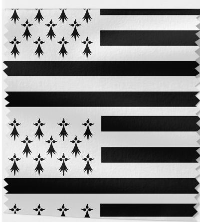 Tissu Drapeau Breton Oeko-Tex 100% Coton