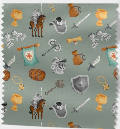 Tissu Coton Imprimé Chevaliers