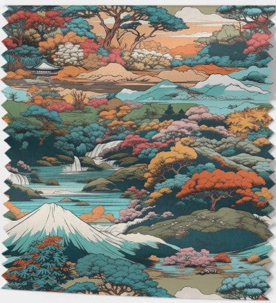 Tissu Coton Thème Japonais – 6 motifs - Coton 100% Oekotex