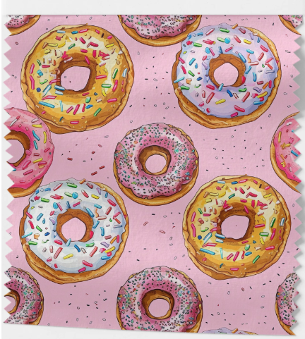 Tissu Donuts 6 variantes dont effet 3D