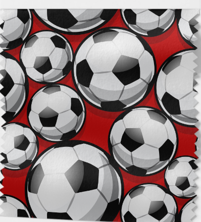 Tissu Ballons de Football Oeko-Tex 100% Coton