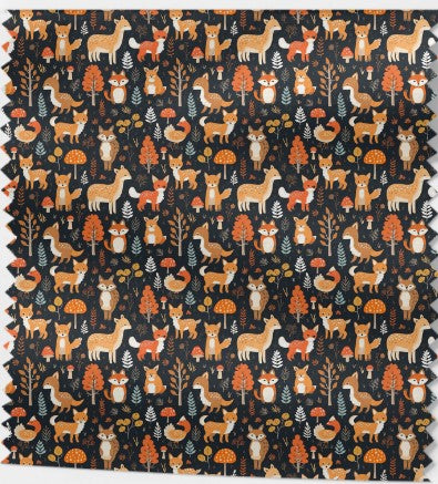 Tissu Automne collection 01 - 3 variantes Motifs Automnaux en Coton 100% OEKOTEX