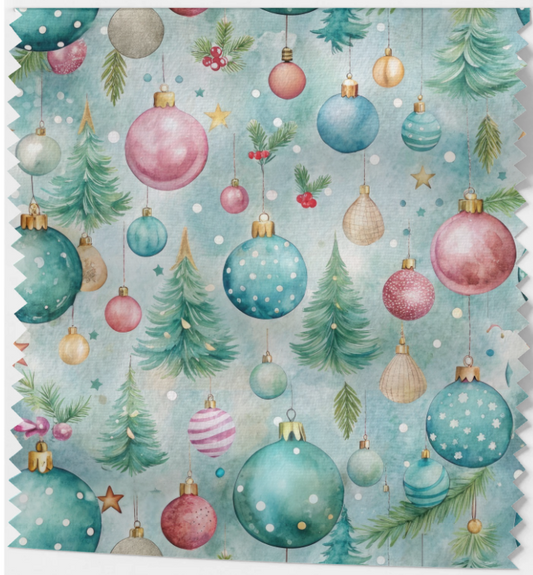 Tissu Coton OEKOTEX - Motifs de Noël Festifs