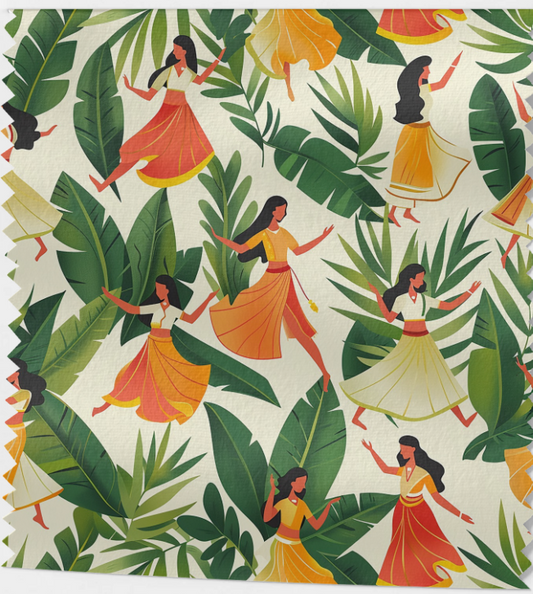Tissu Danse Tropicale Féminine
