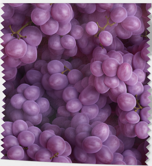 Tissu Écologique "Grappes de Raisin" – Nature Gourmande