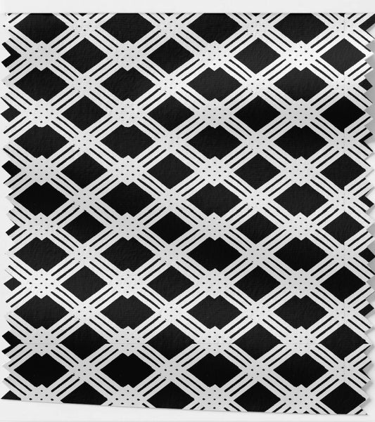 Tissu Carreaux et lignes Géométriques plusieurs coloris
