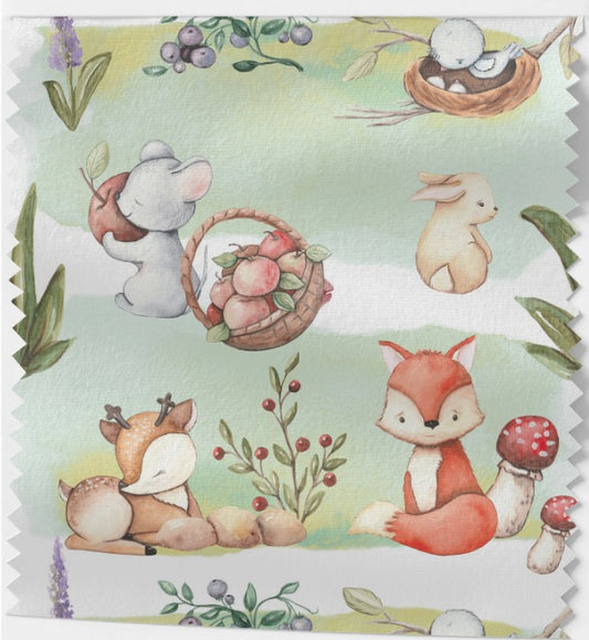 Tissu Rêverie Forestière : Amis des Bois