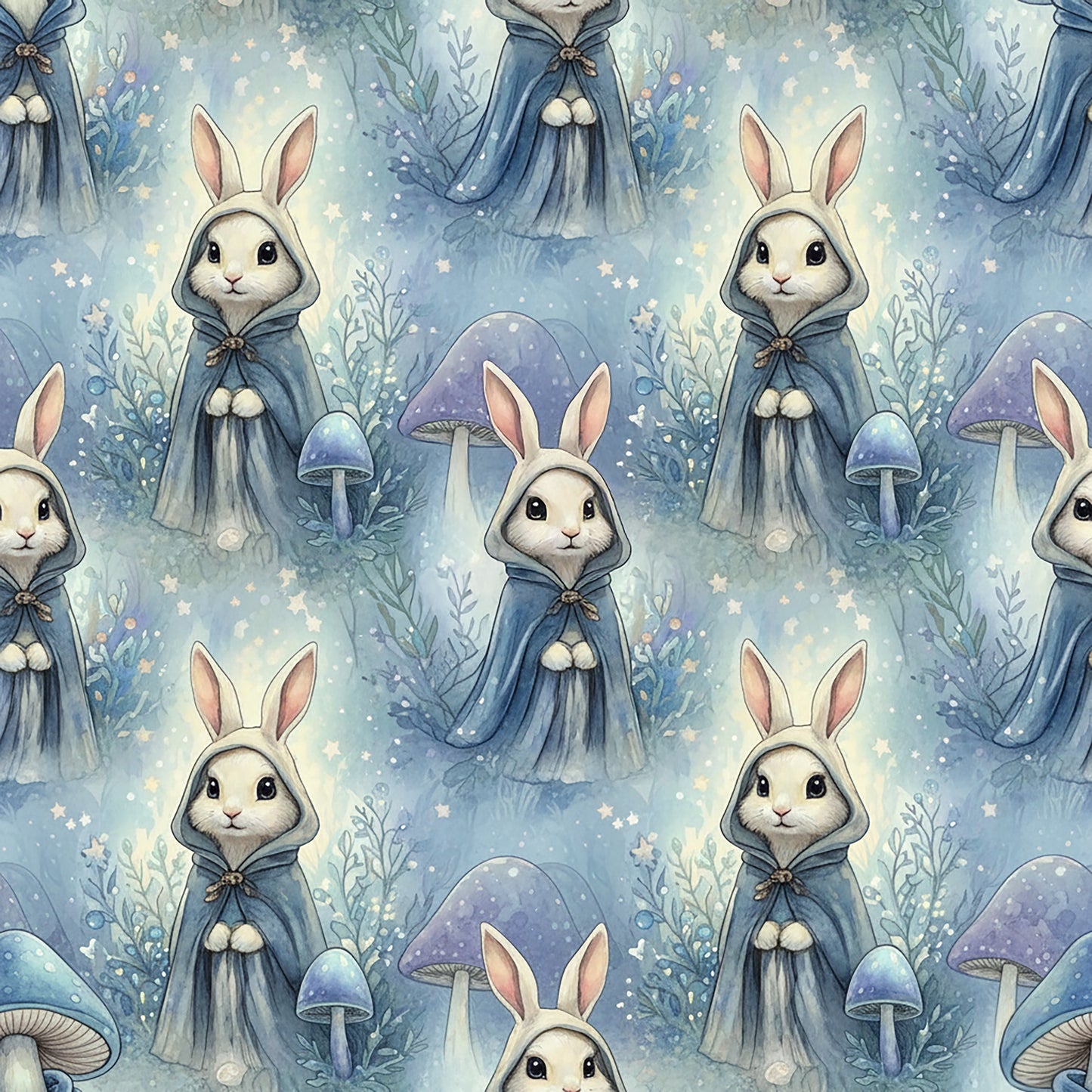 Tissu 100% coton OEKO-TEX – Collection "Animaux Enchanteurs & Magie"