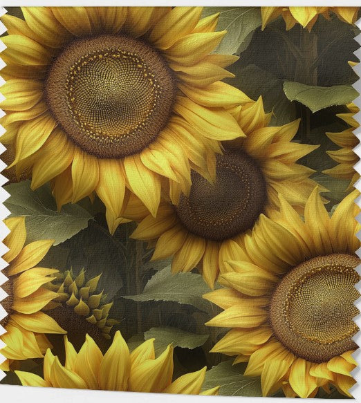 Tissu « Tournesols Éclatants »