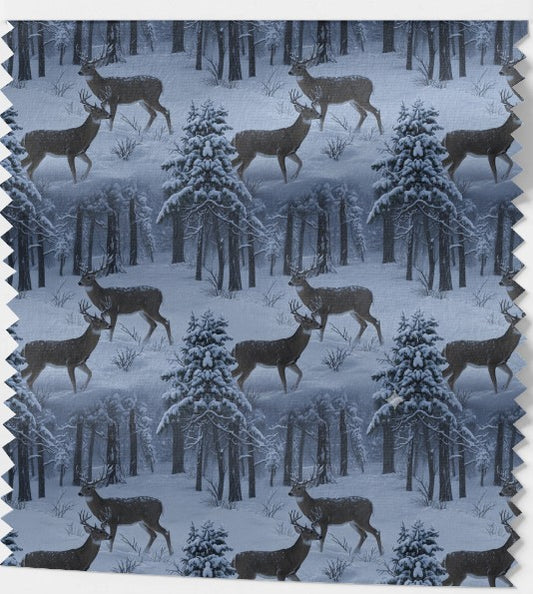 Tissu Majesté des Cerfs - 100% Coton OEKOTEX