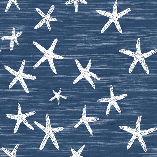 Tissu 100% Coton OEKOTEX - Motif Étoiles de Mer