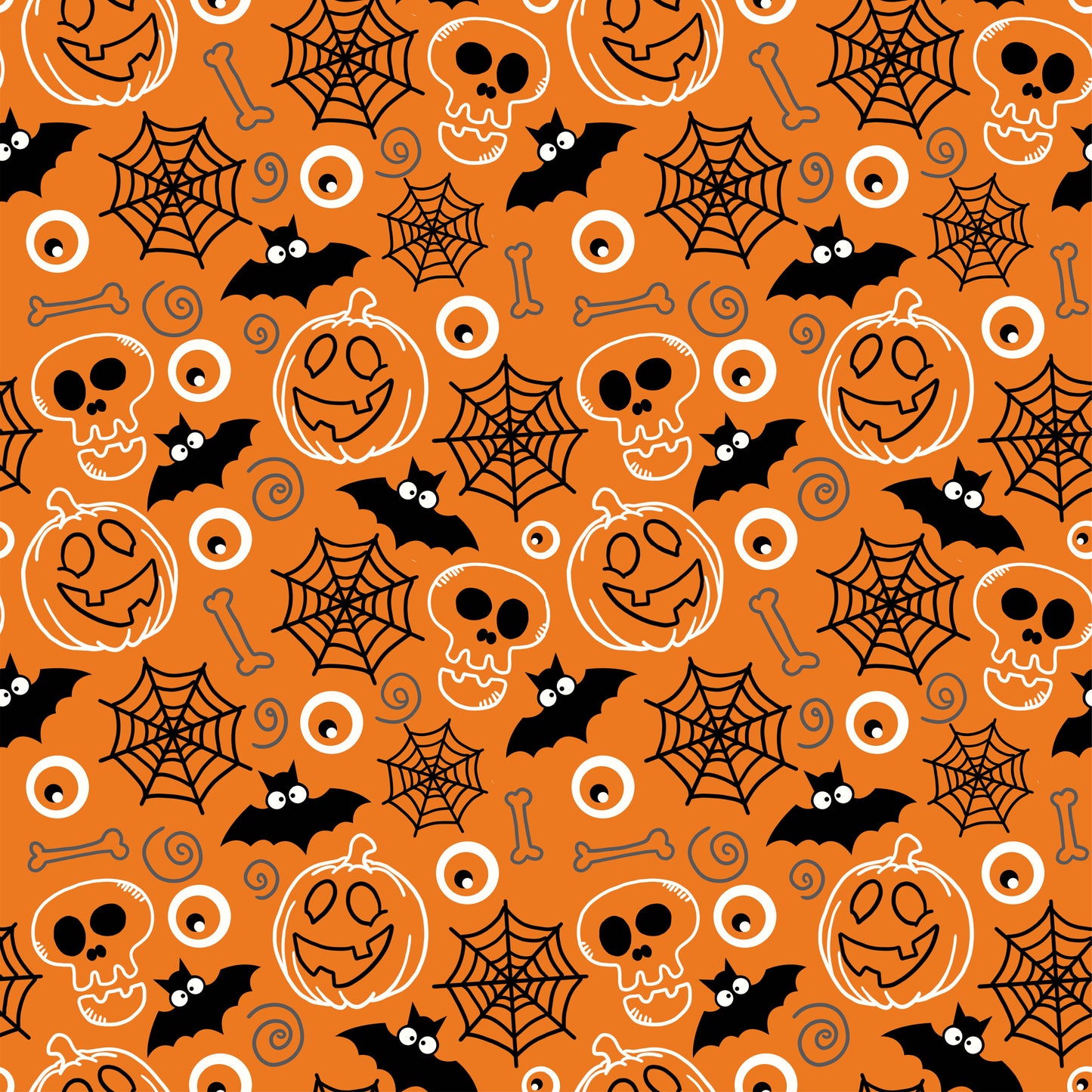 Tissu Halloween Fun Oeko-Tex 100% Coton