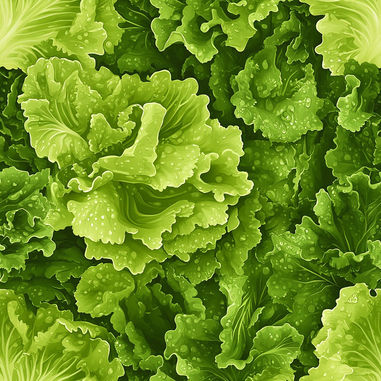 Tissu Fraîcheur Salade - 100% Coton OEKOTEX