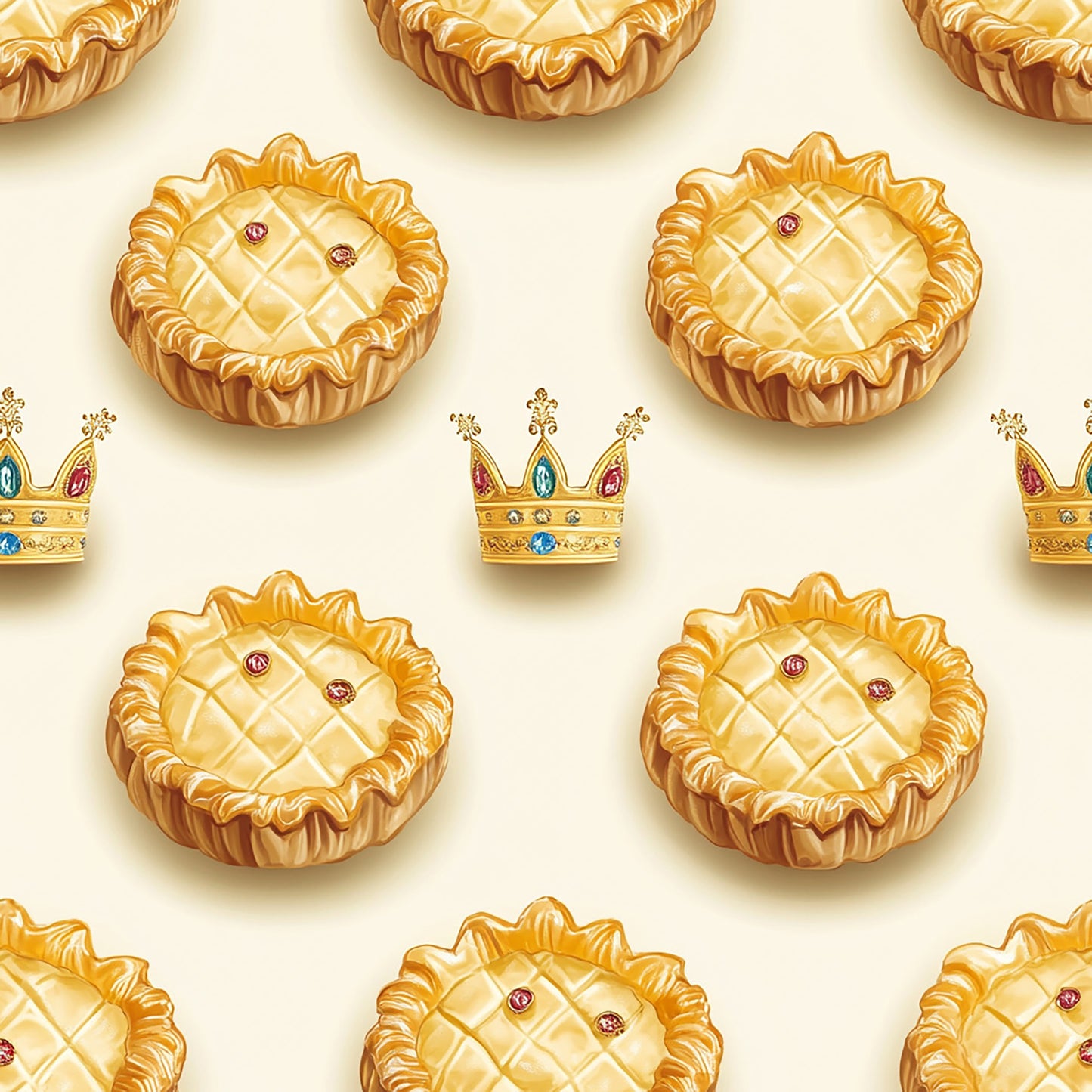 Tissu de la galette des rois