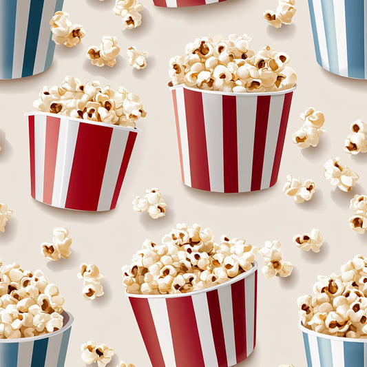 Tissu Motif Pop-Corn