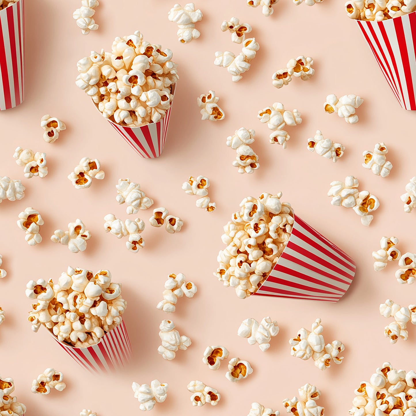 Tissu Motif Pop-Corn