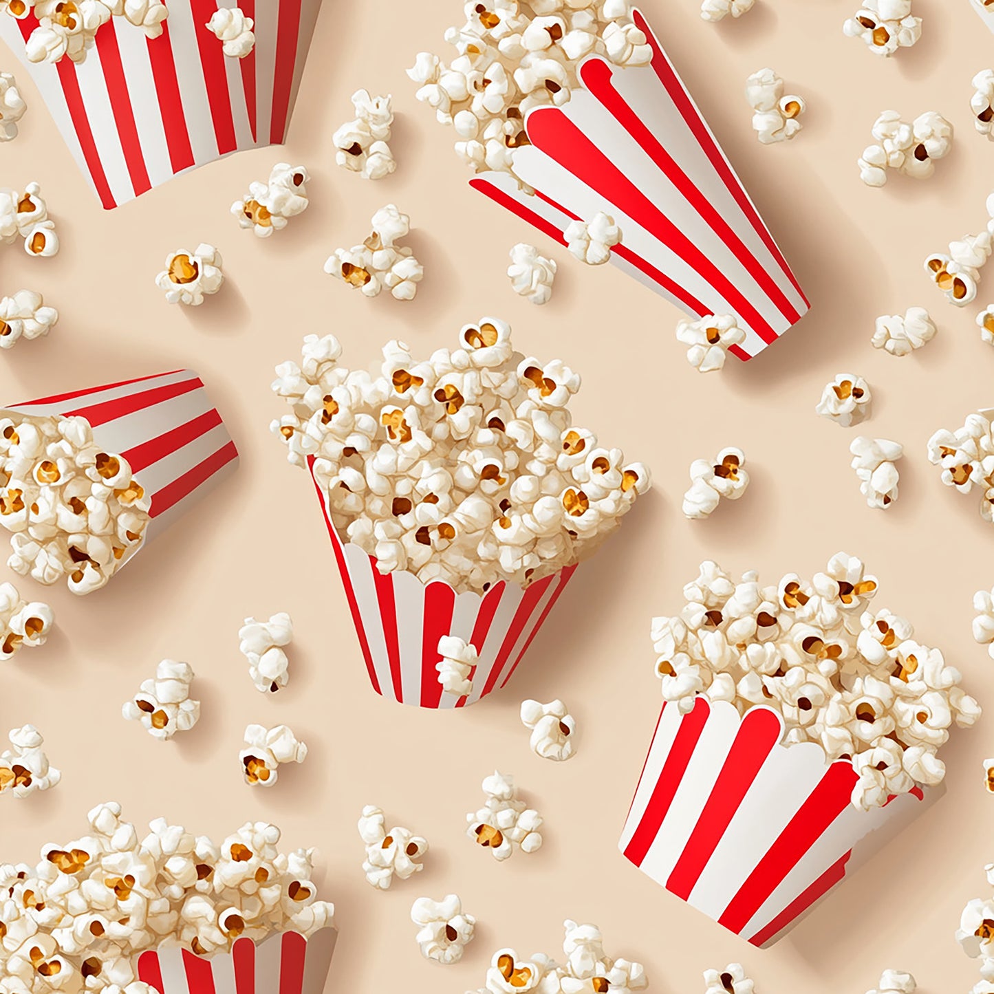 Tissu Motif Pop-Corn