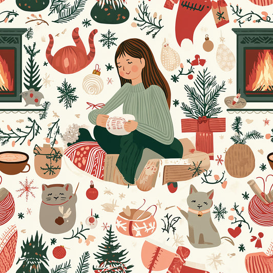 Tissu Cocooning d'Hiver