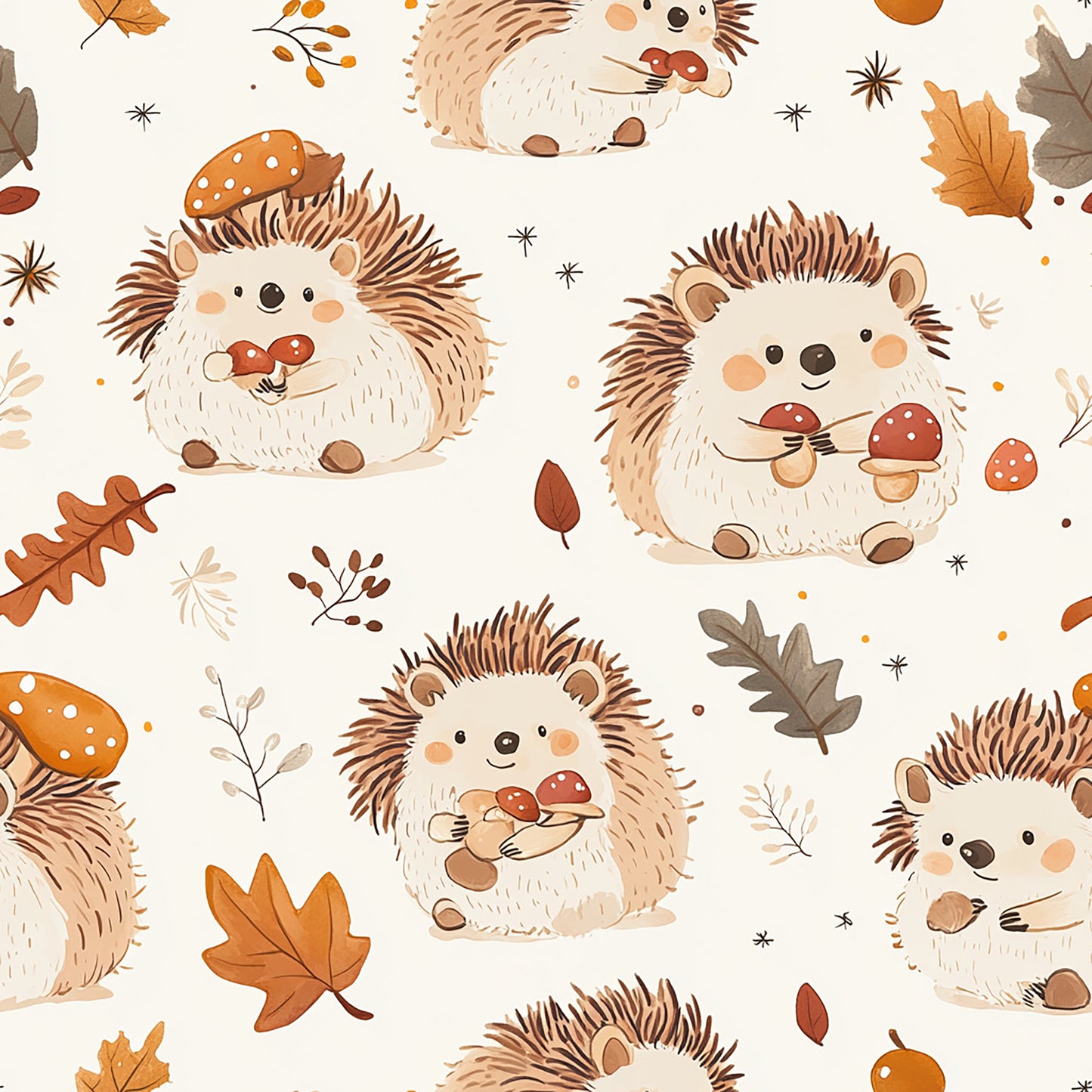 Tissu Hérissons d'Automne Oeko-Tex 100% Coton – Tissus Coton Oeko-Tex ...