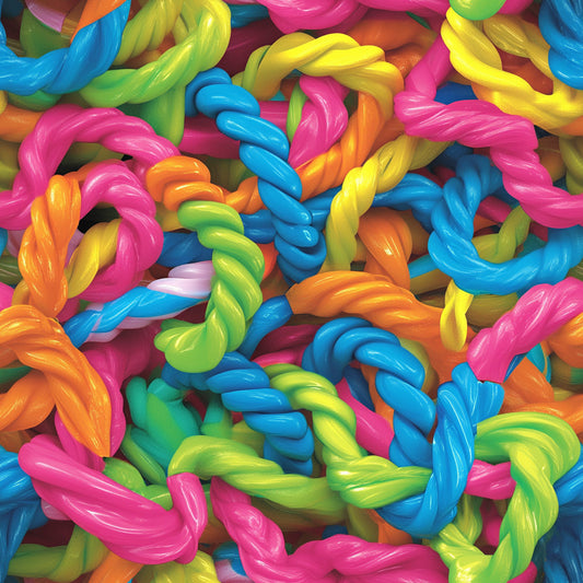 Tissu Scoubidous Colorés