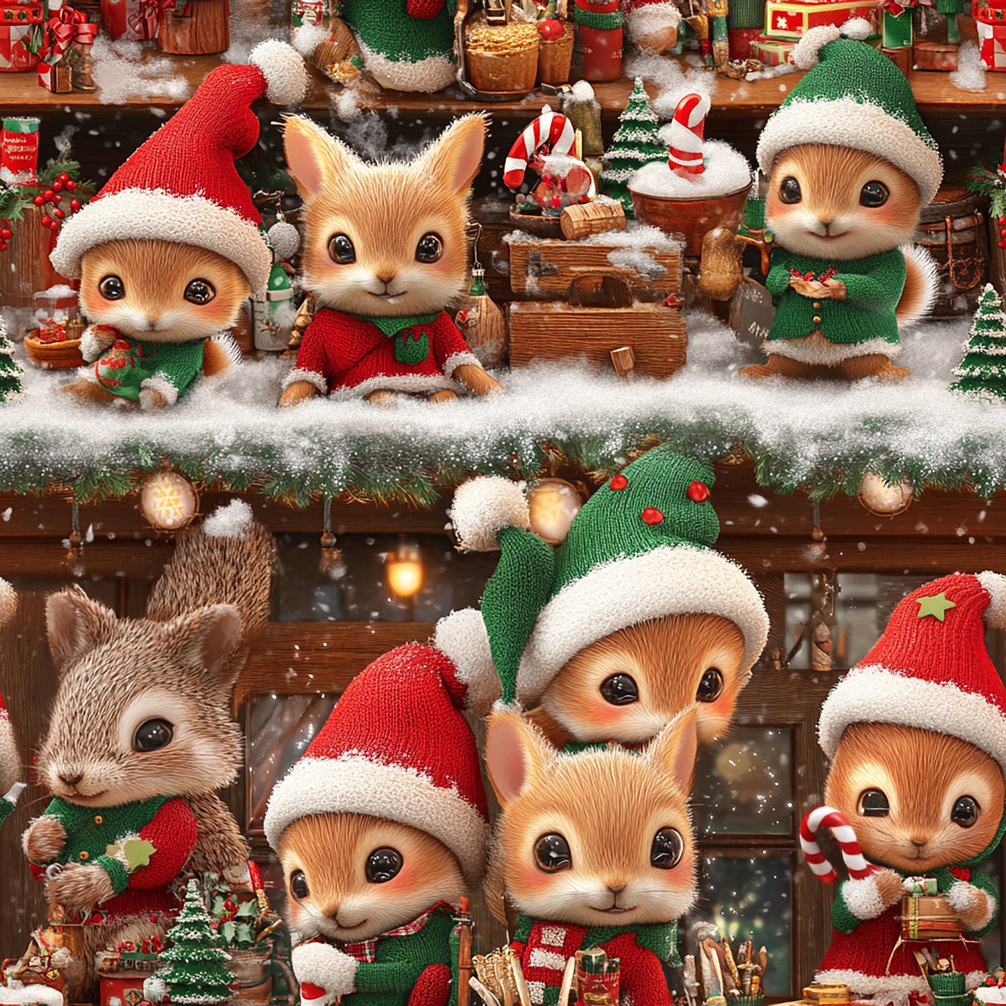 Atelier du Père Noël - 100% Coton OEKOTEX