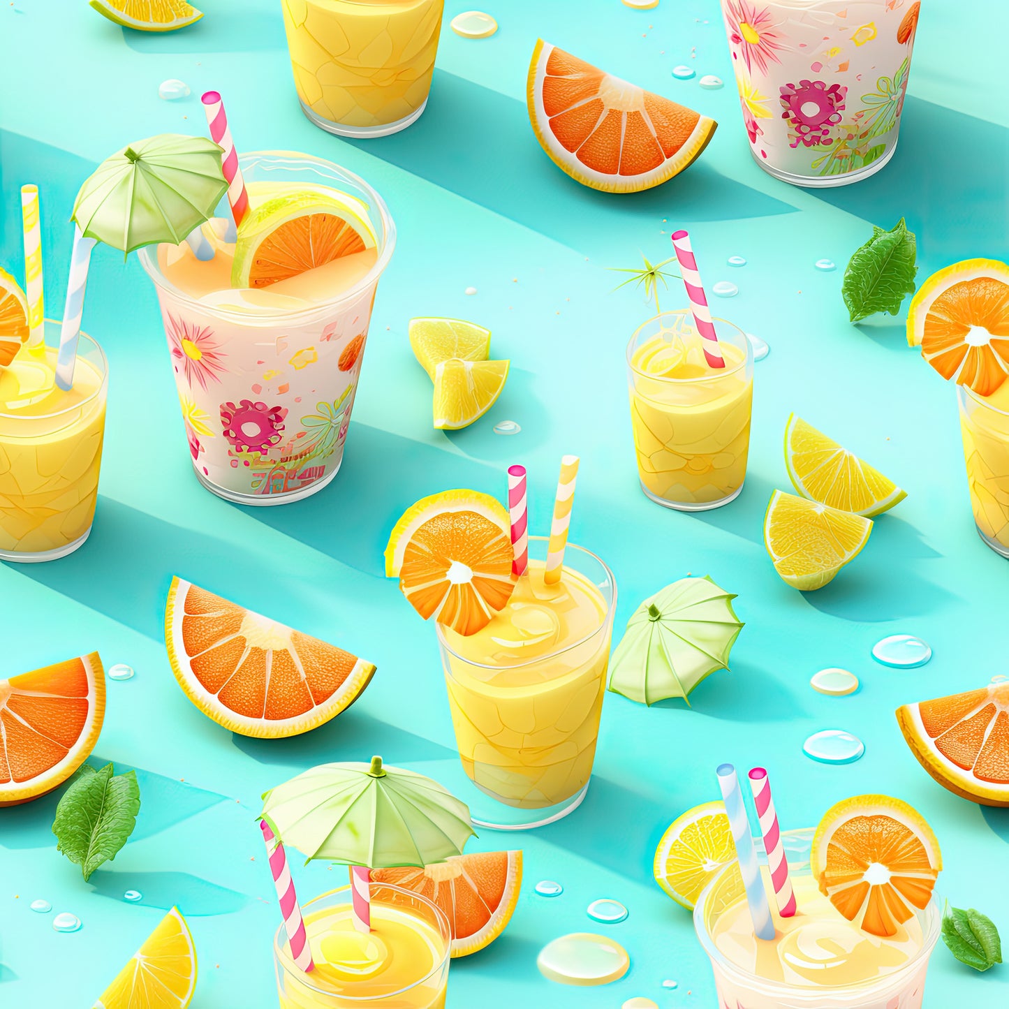 Tissu Jus d'Orange
